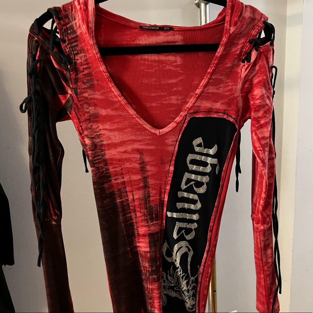 COPY - Salvage long sleeve hooded shirt
